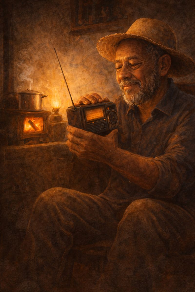 O velho e o rádio